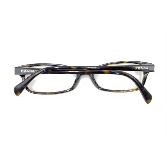 Prada VPR 12O 2AU-1O1 Brown Gold Eyeglasses Frames 53-17 140 Italy Designer - Picture 11 of 12